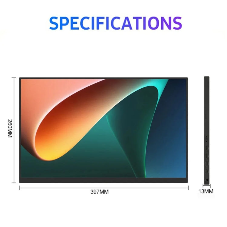 18 inch HDR 2560x1600P IPS Screen Portable Monitor(US Plug) - LCD Monitors by PMc TechLife | Online Shopping South Africa | PMc TechLife | Buy Now Pay Later Mobicred