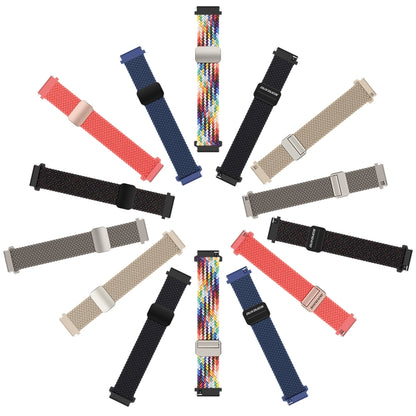 DUX DUCIS Mixture Pro Series Magnetic Buckle Nylon Braid Watch Band, Size:20mm(Clay) - 20mm Bands by DUX DUCIS | Online Shopping South Africa | PMC Jewellery | Buy Now Pay Later Mobicred