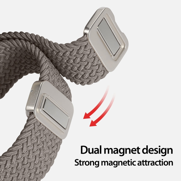 For Apple Watch SE 2023 40mm DUX DUCIS Mixture Pro Series Magnetic Buckle Nylon Braid Watch Band(Clay) - Watch Bands by DUX DUCIS | Online Shopping South Africa | PMC Jewellery | Buy Now Pay Later Mobicred