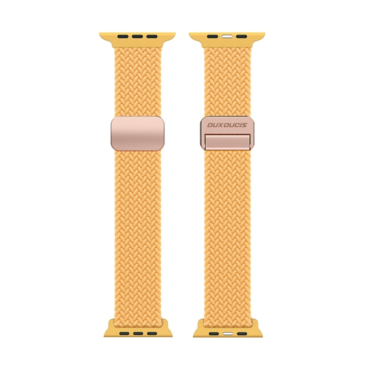 For Apple Watch SE 2022 40mm DUX DUCIS Mixture Pro Series Magnetic Buckle Nylon Braid Watch Band(Sunny Color) - Watch Bands by DUX DUCIS | Online Shopping South Africa | PMC Jewellery | Buy Now Pay Later Mobicred