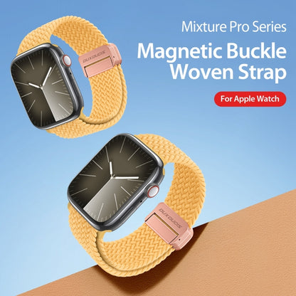 For Apple Watch SE 2022 44mm DUX DUCIS Mixture Pro Series Magnetic Buckle Nylon Braid Watch Band(Sunny Color) - Watch Bands by DUX DUCIS | Online Shopping South Africa | PMC Jewellery | Buy Now Pay Later Mobicred