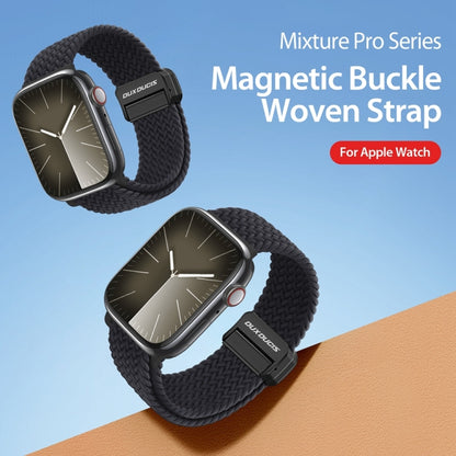 For Apple Watch Series 7 41mm DUX DUCIS Mixture Pro Series Magnetic Buckle Nylon Braid Watch Band(Midnight) - Watch Bands by DUX DUCIS | Online Shopping South Africa | PMC Jewellery | Buy Now Pay Later Mobicred