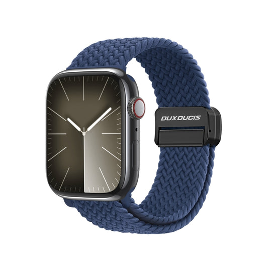 For Apple Watch Series 4 40mm DUX DUCIS Mixture Pro Series Magnetic Buckle Nylon Braid Watch Band(Storm Blue) - Watch Bands by DUX DUCIS | Online Shopping South Africa | PMC Jewellery | Buy Now Pay Later Mobicred