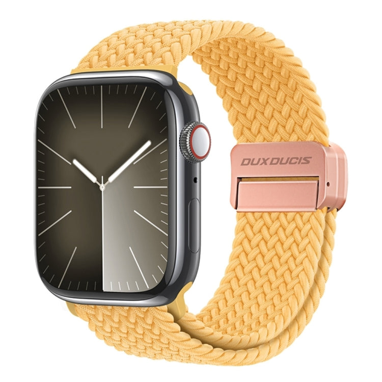 For Apple Watch Series 3 38mm DUX DUCIS Mixture Pro Series Magnetic Buckle Nylon Braid Watch Band(Sunny Color) - Watch Bands by DUX DUCIS | Online Shopping South Africa | PMC Jewellery | Buy Now Pay Later Mobicred