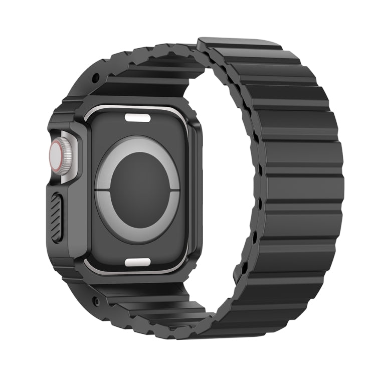 For Apple Watch Series 2 42mm DUX DUCIS OA Series Integrated Magnetic Watch Band(Black) - Watch Bands by DUX DUCIS | Online Shopping South Africa | PMC Jewellery | Buy Now Pay Later Mobicred