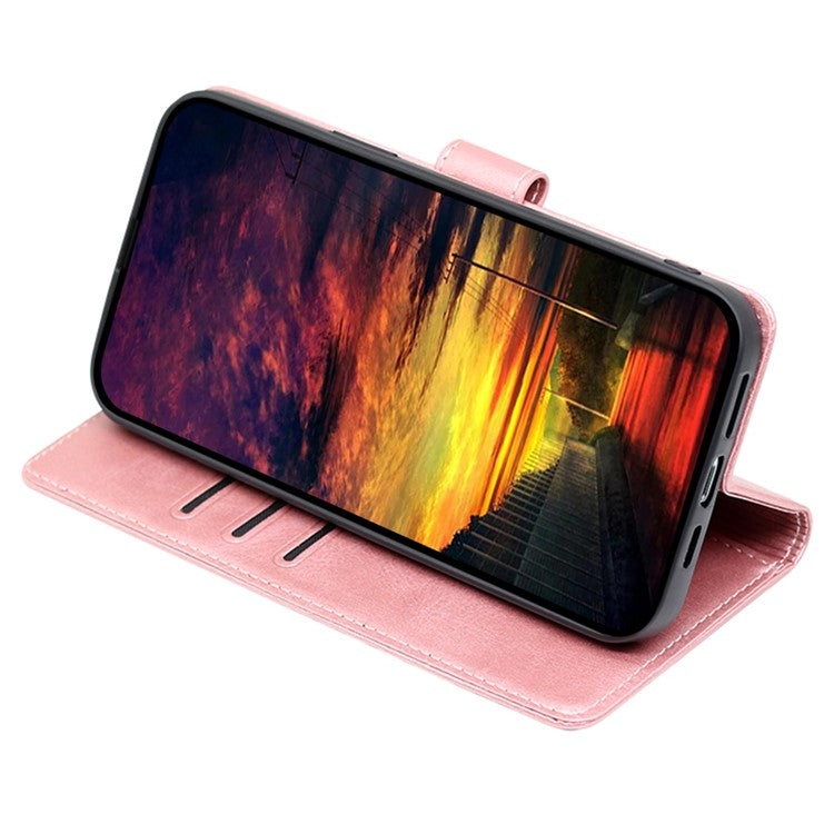For Motorola Edge 5G 2024 Calf Texture Buckle Flip Leather Phone Case(Rose Gold) - Motorola Cases by PMC Jewellery | Online Shopping South Africa | PMC Jewellery | Buy Now Pay Later Mobicred