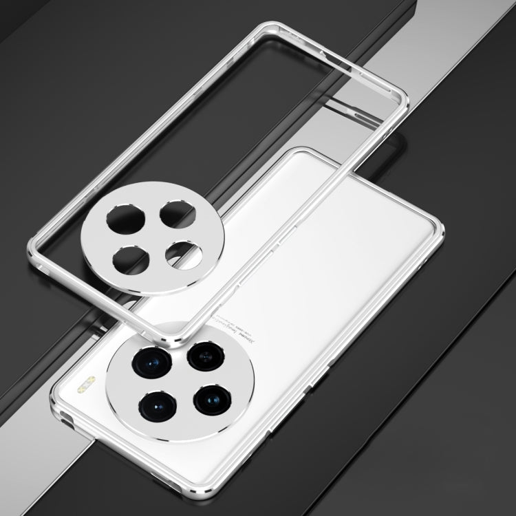 For vivo X100 Aurora Series Metal Frame Phone Case(Silver) - vivo Cases by imak | Online Shopping South Africa | PMC Jewellery | Buy Now Pay Later Mobicred