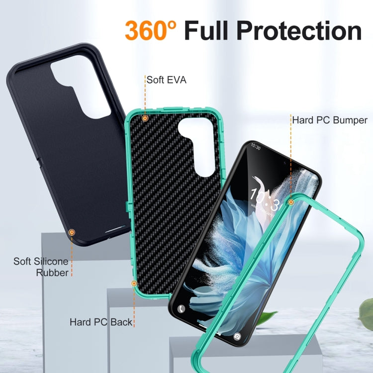 For Samsung Galaxy S24+ 5G / S25+ 5G Life Waterproof Rugged Phone Case(Dark Blue + Light Blue) - Galaxy S24+ 5G Cases by PMC TechLife | Online Shopping South Africa | PMC TechLife | Buy Now Pay Later Mobicred
