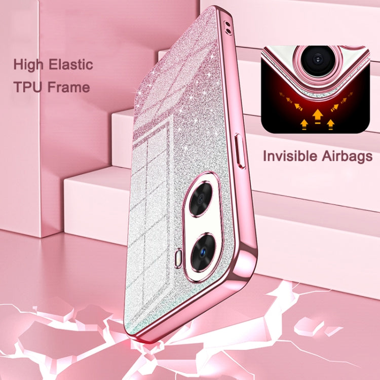 For Huawei Pura 70 Ultra Gradient Glitter Powder Electroplated Phone Case(Pink) - free shipping - PMC Jewellery - Order now!