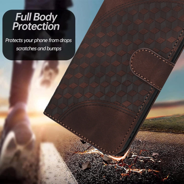 For Huawei Y9 2019 YX0060 Elephant Head Embossed Phone Leather Case with Lanyard(Coffee) - Huawei Cases by PMC TechLife | Online Shopping South Africa | PMC TechLife