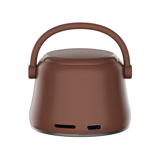 EWA A20 Mini Bluetooth Bass Radiator Metal Speaker(Brown) - Mini Speaker by EWA | Online Shopping South Africa | PMC Jewellery | Buy Now Pay Later Mobicred