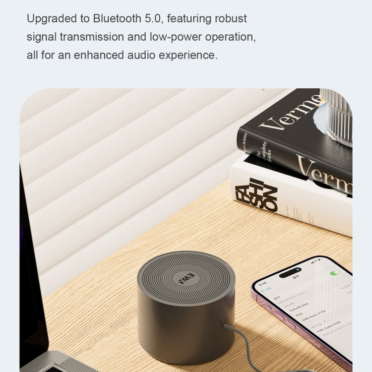 EWA A129 Mini Bluetooth 5.0 Bass Radiator Metal Speaker(Brown) - free shipping - PMC Jewellery - Order now!