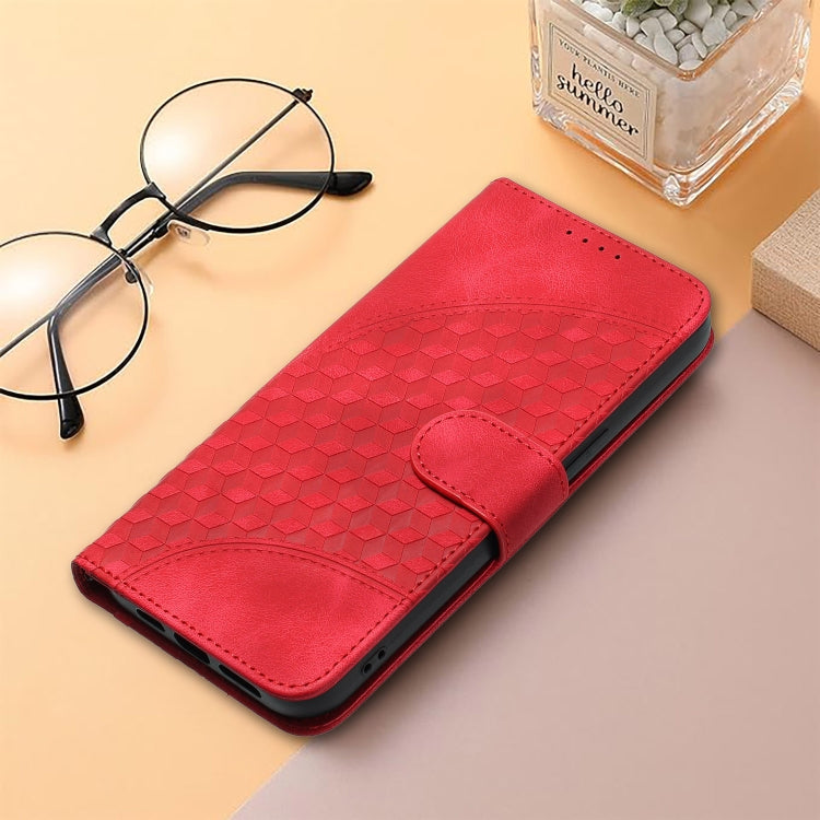 For Xiaomi Redmi K70 YX0060 Elephant Head Embossed Phone Leather Case with Lanyard(Red) - K70 Cases by PMC Jewellery | Online Shopping South Africa | PMC Jewellery | Buy Now Pay Later Mobicred