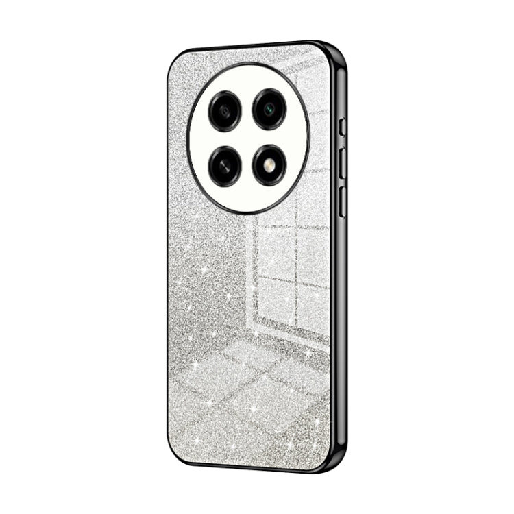 For OPPO A2 Pro Gradient Glitter Powder Electroplated Phone Case(Black) - A2 Pro Cases by PMC TechLife | Online Shopping South Africa | PMC TechLife | Buy Now Pay Later Mobicred