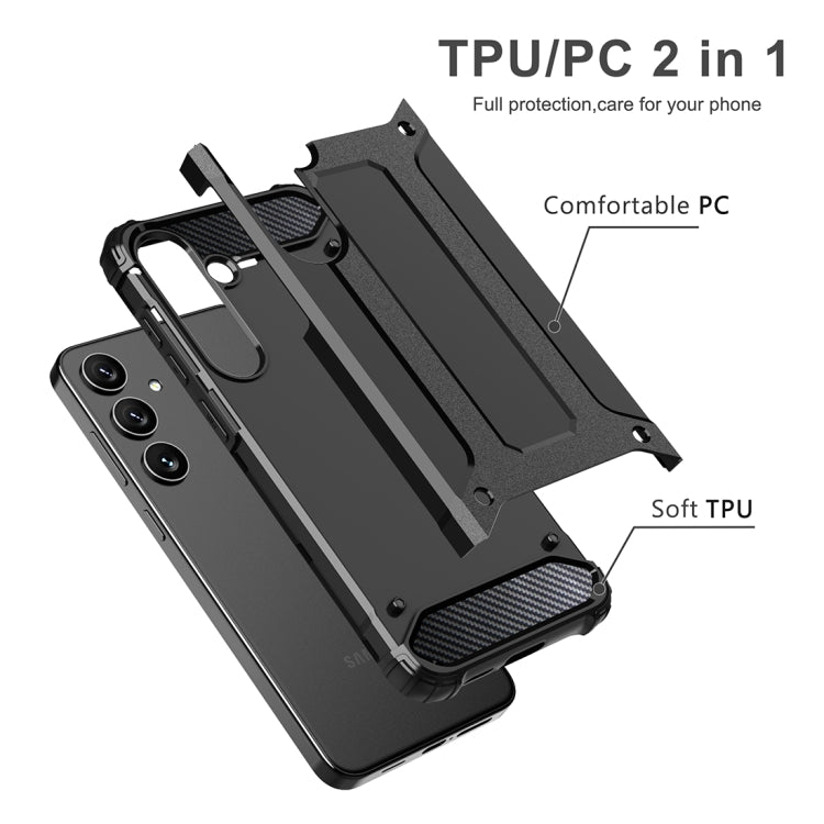 For Samsung Galaxy S24 5G Magic Armor TPU Hybrid PC Phone Case(Grey) - free shipping - PMC TechLife - Order now!