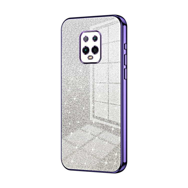 For Xiaomi Redmi 10X Pro 5G Gradient Glitter Powder Electroplated Phone Case(Purple) - Xiaomi Cases by PMC Jewellery | Online Shopping South Africa | PMC Jewellery | Buy Now Pay Later Mobicred