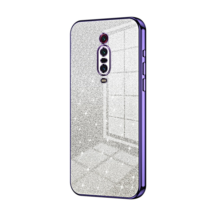 For Xiaomi Redmi K20 / K20 Pro Gradient Glitter Powder Electroplated Phone Case(Purple) - Xiaomi Cases by PMC TechLife | Online Shopping South Africa | PMC TechLife | Buy Now Pay Later Mobicred