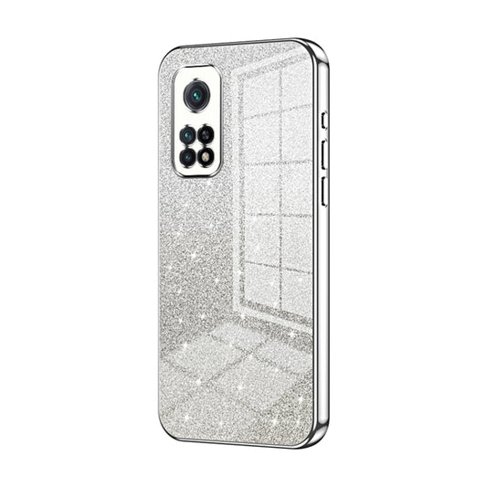 For Xiaomi Redmi K30S / Mi 10T Pro 5G Gradient Glitter Powder Electroplated Phone Case(Silver) - Xiaomi Cases by PMC Jewellery | Online Shopping South Africa | PMC Jewellery | Buy Now Pay Later Mobicred