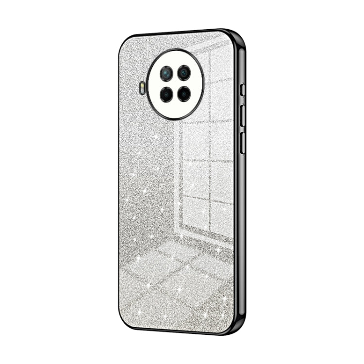 For Xiaomi Redmi Note 9 Pro 5G/Mi 10T Lite Gradient Glitter Powder Electroplated Phone Case(Black) - Xiaomi Cases by PMC TechLife | Online Shopping South Africa | PMC TechLife | Buy Now Pay Later Mobicred