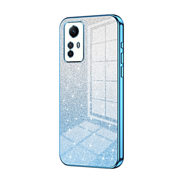 For Xiaomi Redmi Note 12S Gradient Glitter Powder Electroplated Phone Case(Blue) - Xiaomi Cases by PMC TechLife | Online Shopping South Africa | PMC TechLife | Buy Now Pay Later Mobicred