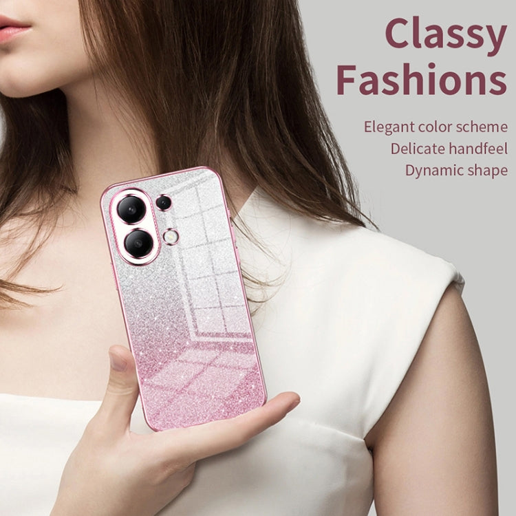 For Xiaomi Redmi K50 / K50 Pro Gradient Glitter Powder Electroplated Phone Case(Silver) - Xiaomi Cases by PMC TechLife | Online Shopping South Africa | PMC TechLife | Buy Now Pay Later Mobicred