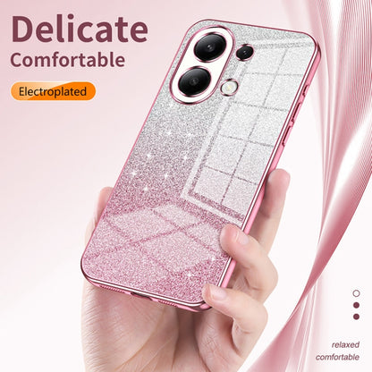 For Xiaomi Redmi Note 10 Pro/10 Pro Max Gradient Glitter Powder Electroplated Phone Case(Pink) - Xiaomi Cases by PMC Jewellery | Online Shopping South Africa | PMC Jewellery | Buy Now Pay Later Mobicred