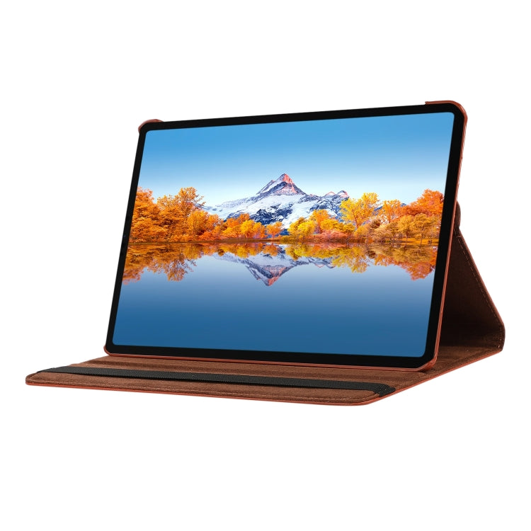 For Lenovo Tab M11 / Xiaoxin Pad 11 2024 360 Degree Rotation Litchi Texture Leather Tablet Case(Rose Red) - Lenovo by PMC Jewellery | Online Shopping South Africa | PMC Jewellery | Buy Now Pay Later Mobicred