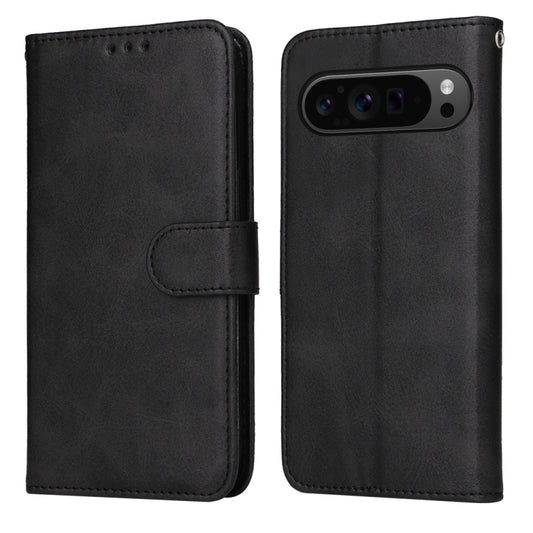 For Google Pixel 9 Pro Classic Calf Texture Flip Leather Phone Case(Black) - Google Cases by PMC Jewellery | Online Shopping South Africa | PMC Jewellery | Buy Now Pay Later Mobicred