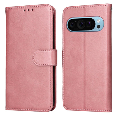 For Google Pixel 9 Classic Calf Texture Flip Leather Phone Case(Rose Gold) - Google Cases by PMC Jewellery | Online Shopping South Africa | PMC Jewellery | Buy Now Pay Later Mobicred