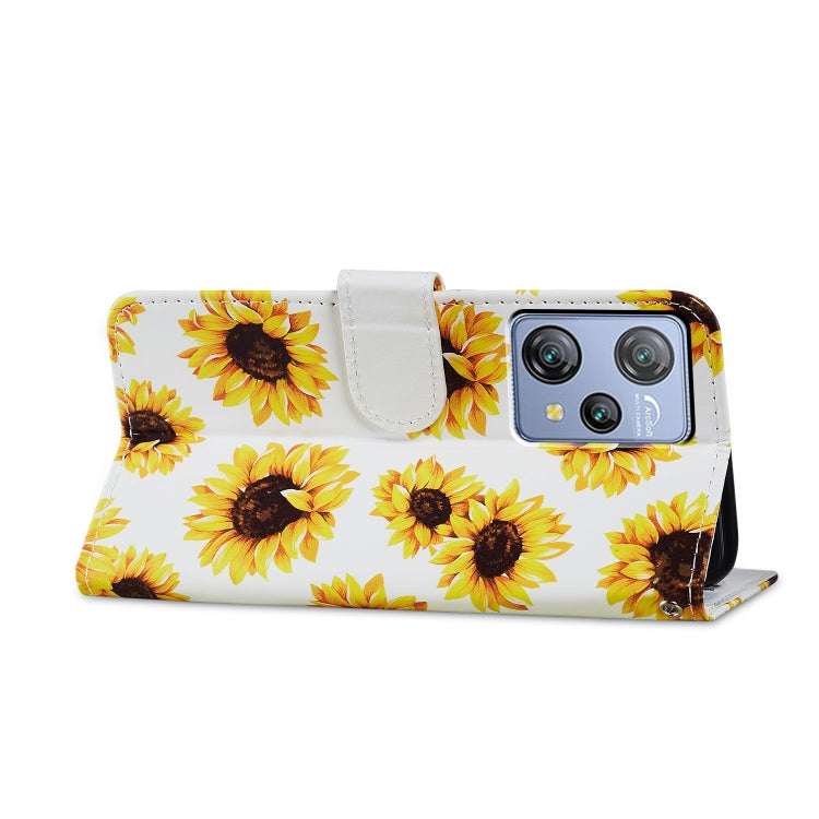 For Blackview A53 Pro Painted Pattern Horizontal Flip Leather Phone Case(Sunflower) - free shipping - PMC TechLife - Order now!
