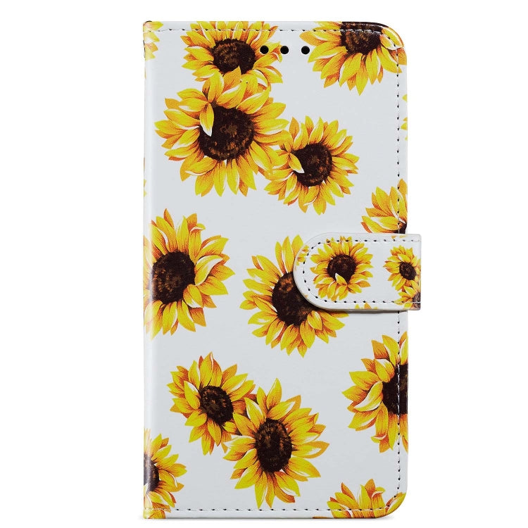 For Blackview A55 Pro Painted Pattern Horizontal Flip Leather Phone Case(Sunflower) - More Brand by PMC Jewellery | Online Shopping South Africa | PMC Jewellery | Buy Now Pay Later Mobicred