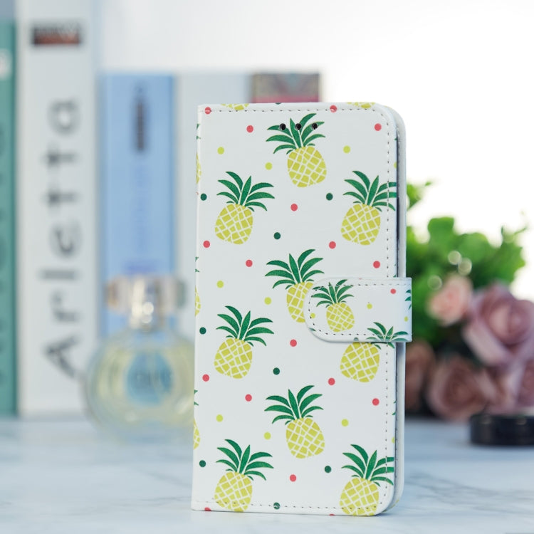 For Ulefone Note 14 Painted Pattern Horizontal Flip Leather Phone Case(Pineapple) - Ulefone Cases by PMC Jewellery | Online Shopping South Africa | PMC Jewellery | Buy Now Pay Later Mobicred