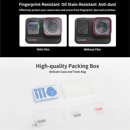 For Insta360 Ace Pro Sunnylife 3 in 1 Rear & Front Screen Lens Explosion proof Film(2 Sets) - Protective Film & Stickers by Sunnylife | Online Shopping South Africa | PMC Jewellery | Buy Now Pay Later Mobicred