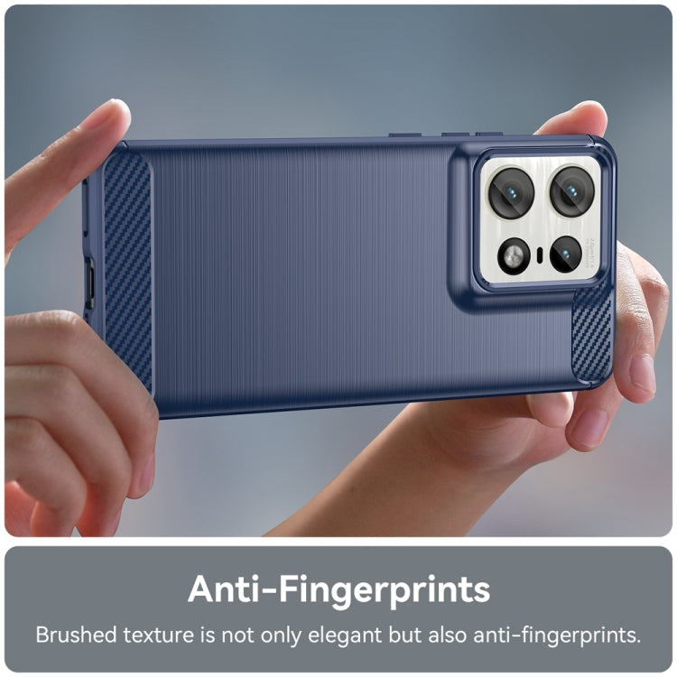 For Motorola Edge 50 Pro Carbon Fiber Brushed Texture TPU Phone Case(Blue) - free shipping - PMC TechLife - Order now!