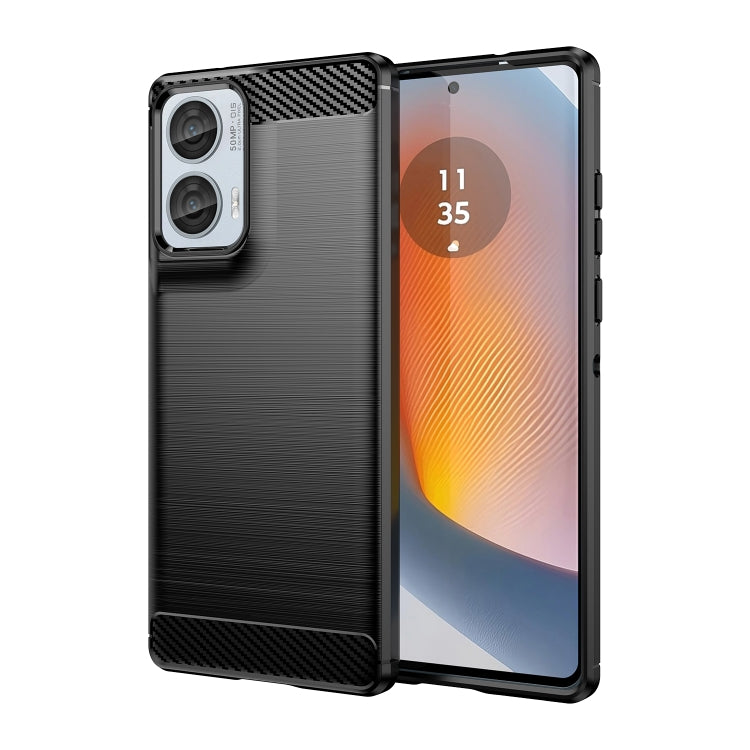 For Motorola S50 Neo Carbon Fiber Brushed Texture TPU Phone Case(Black) - free shipping - PMC TechLife - Order now!