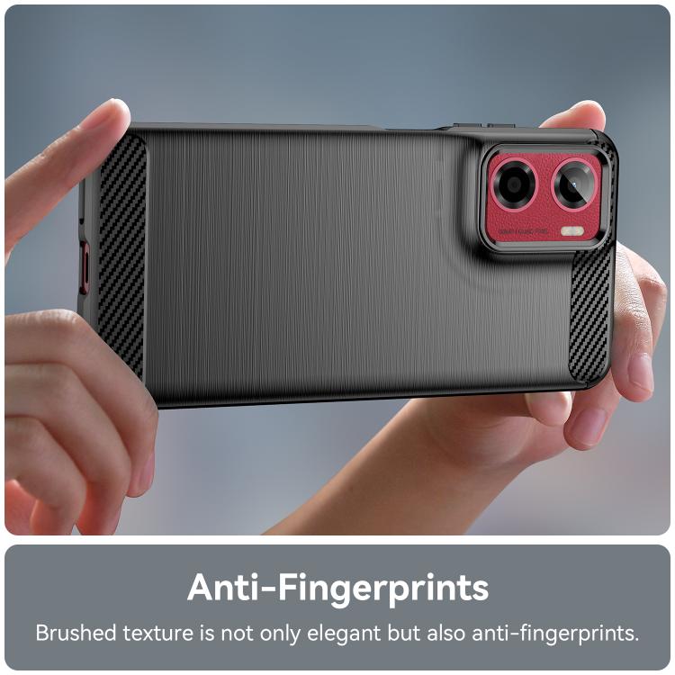 For Motorola Moto G05 Carbon Fiber Brushed Texture TPU Phone Case(Black) - free shipping - PMC TechLife - Order now!