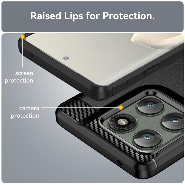 For Motorola Edge 5G 2025 Carbon Fiber Brushed Texture TPU Phone Case(Black) - free shipping - PMC TechLife - Order now!
