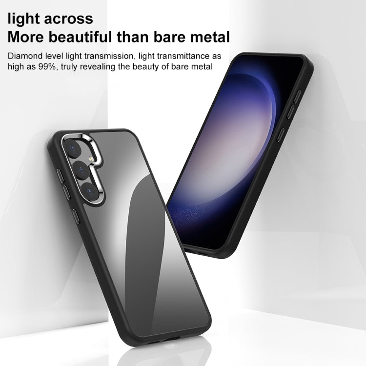 For Samsung Galaxy S25+ 5G Anti-fingerprint Highly Transparent PC Phone Case(Blue) - Galaxy S25+ 5G Cases by PMC Jewellery | Online Shopping South Africa | PMC Jewellery | Buy Now Pay Later Mobicred
