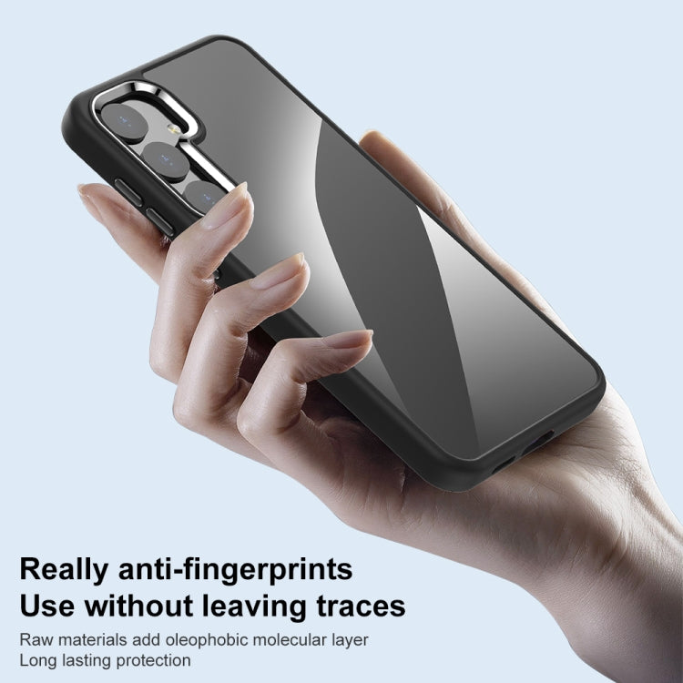 For Samsung Galaxy S25+ 5G Anti-fingerprint Highly Transparent PC Phone Case(Black) - Galaxy S25+ 5G Cases by PMC Jewellery | Online Shopping South Africa | PMC Jewellery | Buy Now Pay Later Mobicred