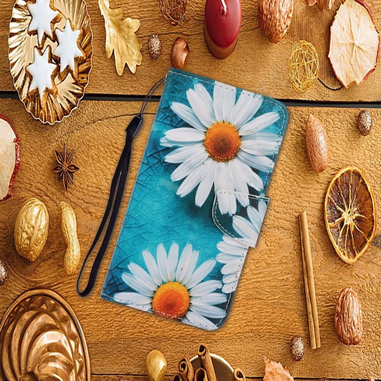 For Xiaomi Redmi Note 13 5G Colored Drawing Pattern Leather Phone Case(Daisy) - Note 13 Cases by PMC Jewellery | Online Shopping South Africa | PMC Jewellery | Buy Now Pay Later Mobicred