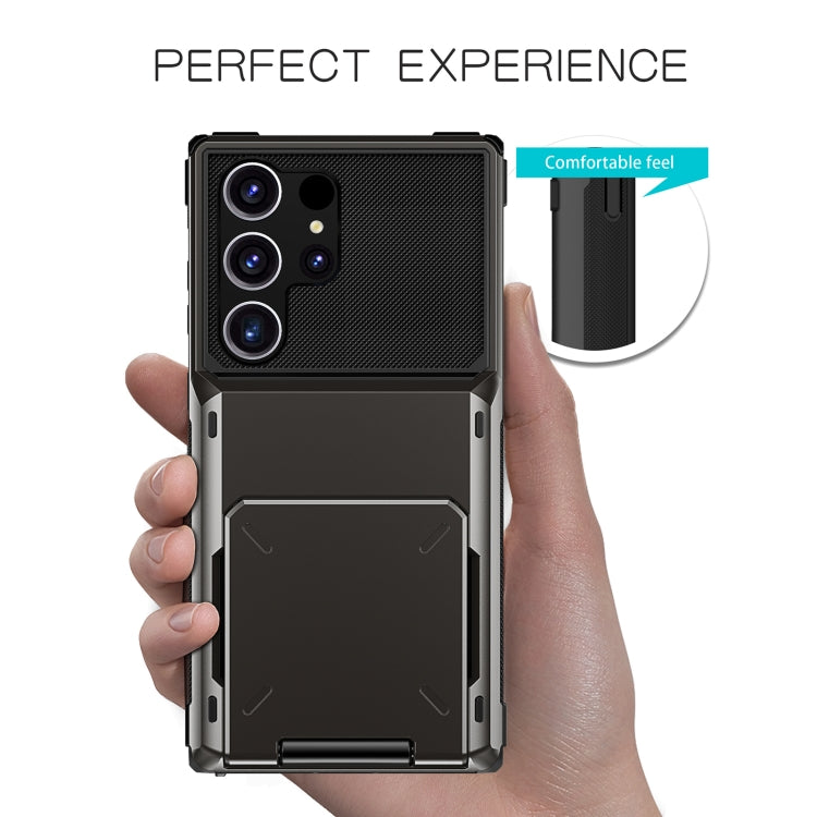 For Samsung Galaxy S24 Ultra 5G Scratch-Resistant Shockproof Heavy Duty Rugged Armor Phone Case(Black) - free shipping - PMC TechLife - Order now!