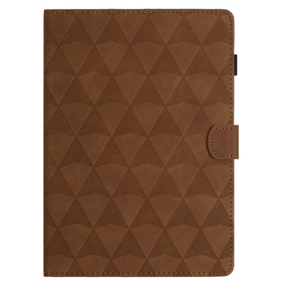 For iPad Pro 11 2024 Diamond Texture Embossed Leather Smart Tablet Case(Brown) - iPad Pro 11 2024 Cases by PMC Jewellery | Online Shopping South Africa | PMC Jewellery | Buy Now Pay Later Mobicred