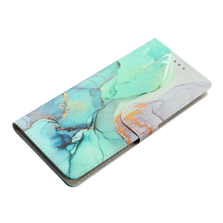 For Blackview A55 Pro Colored Drawing Leather Phone Case(Green Marble) - More Brand by PMC Jewellery | Online Shopping South Africa | PMC Jewellery | Buy Now Pay Later Mobicred