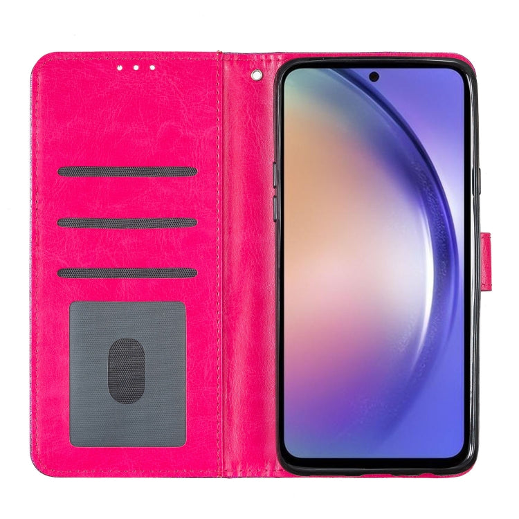 For Blackview A55 Pro Glitter Powder Flip Leather Phone Case(Rose Red) - More Brand by PMC TechLife | Online Shopping South Africa | PMC TechLife | Buy Now Pay Later Mobicred