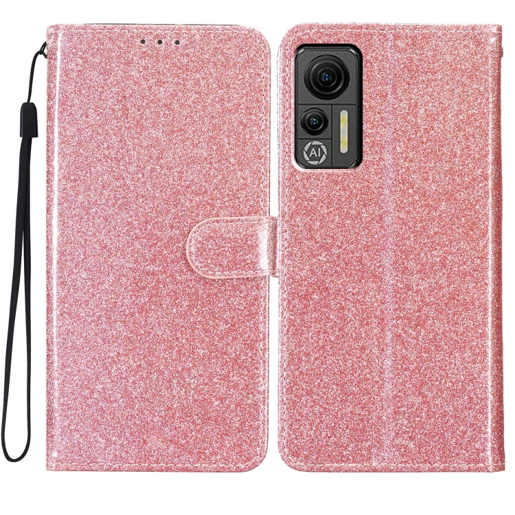 For Ulefone Note 14 Glitter Powder Flip Leather Phone Case(Rose Gold) - Ulefone Cases by PMC Jewellery | Online Shopping South Africa | PMC Jewellery | Buy Now Pay Later Mobicred