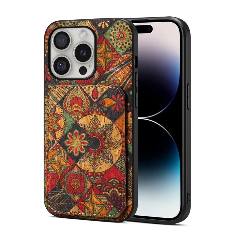 For iPhone 16 Pro Dual Card Slot Holder Phone Case(Autumn Yellow) - iPhone 16 Pro Cases by PMC TechLife | Online Shopping South Africa | PMC TechLife | Buy Now Pay Later Mobicred