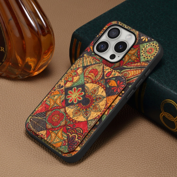 For iPhone 16 Pro Max Dual Card Slot Holder Phone Case(Autumn Yellow) - iPhone 16 Pro Max Cases by PMC TechLife | Online Shopping South Africa | PMC TechLife | Buy Now Pay Later Mobicred