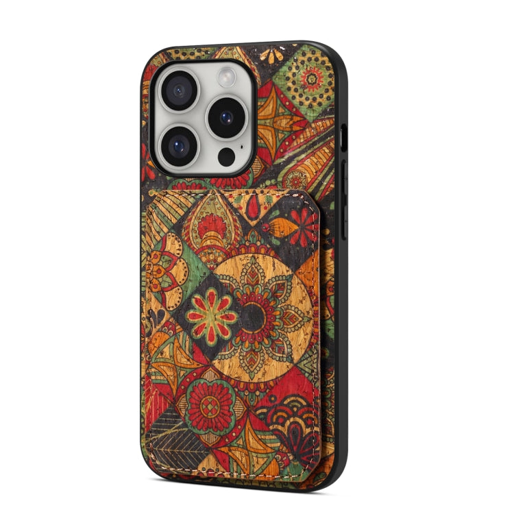 For iPhone 16 Pro Max Dual Card Slot Holder Phone Case(Autumn Yellow) - iPhone 16 Pro Max Cases by PMC TechLife | Online Shopping South Africa | PMC TechLife | Buy Now Pay Later Mobicred
