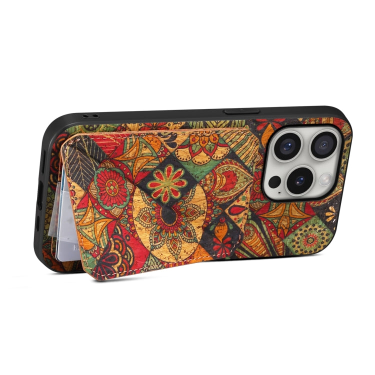 For iPhone 16 Pro Max Dual Card Slot Holder Phone Case(Autumn Yellow) - iPhone 16 Pro Max Cases by PMC TechLife | Online Shopping South Africa | PMC TechLife | Buy Now Pay Later Mobicred