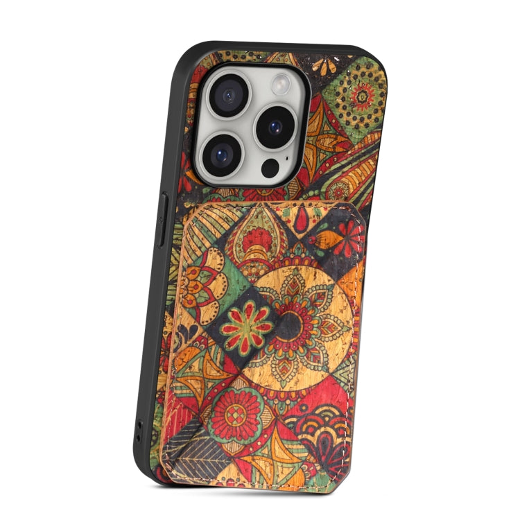 For iPhone 16 Pro Max Dual Card Slot Holder Phone Case(Autumn Yellow) - iPhone 16 Pro Max Cases by PMC TechLife | Online Shopping South Africa | PMC TechLife | Buy Now Pay Later Mobicred